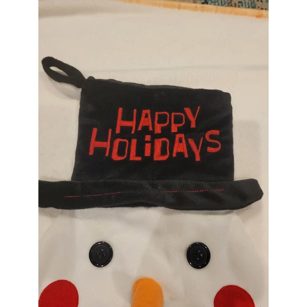 Hanging Snowman Head Stocking